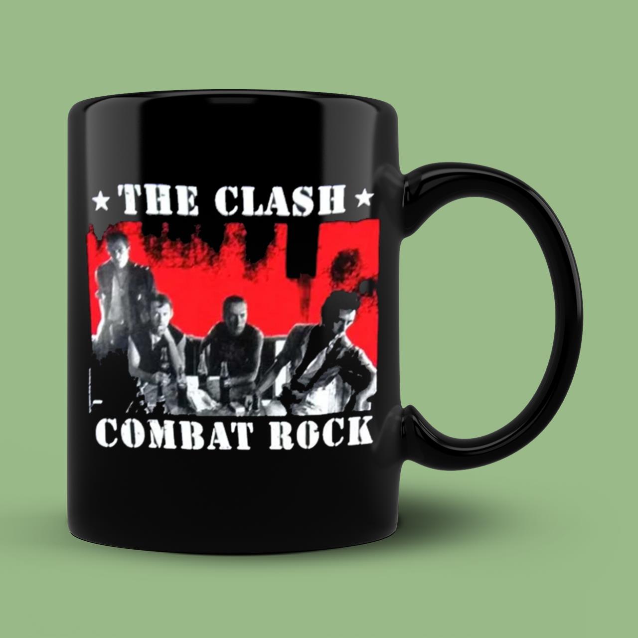 Vintage The Clash T Shirt Combat Rock 100% Official Mug