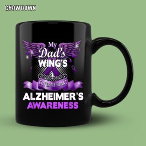 Alzheimer Shirts Gift Products Dad's Wings Memorial Mug