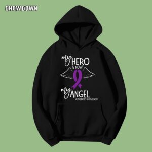 Alzheimer Shirts My Hero Is Now My Angel Hoodie