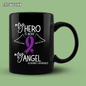 Alzheimer Shirts My Hero Is Now My Angel Mug