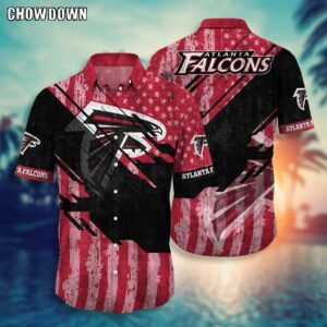 Atlanta Falcons American Distressed Hawaiian Shirt