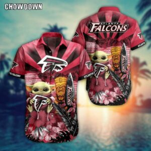 Atlanta Falcons Baby Yoda Summer Hawaiian Shirt