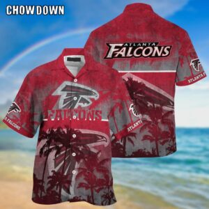 Atlanta Falcons Palm Hawaiian Shirt