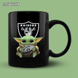 Baby Yoda Las Vegas Raiders Mug