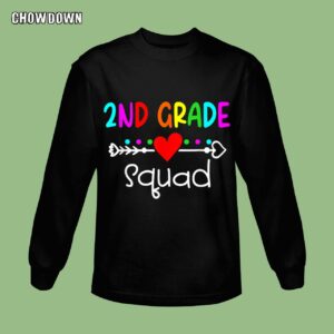 Back To School Sweatshirt Team 2nd Second Grade Squad Teachers Students