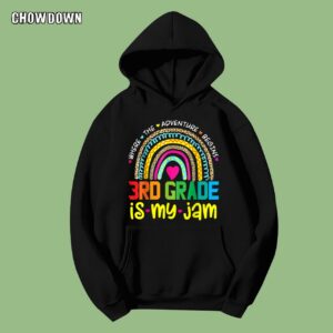 Back To School Hoodie Third 3rd Grade Is My Jam Back To School Rainbow Teachers Students