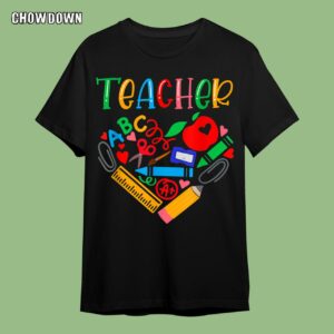 Back To School Teachers Students Colorful Motivational Inspirational T-Shirt