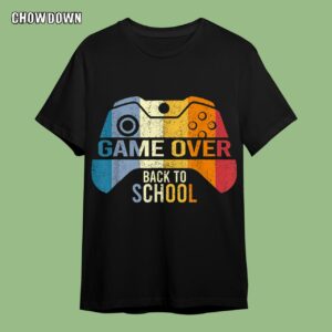 Back to School Funny Game Over Teachers Students T-Shirt