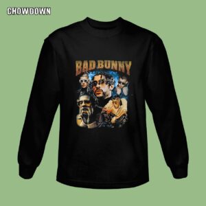 Bad Bunny Vintage Shirt Retro Style Rap Music Sweatshirt