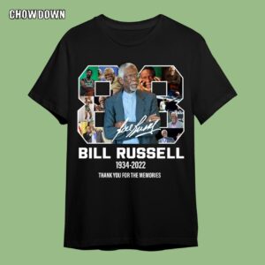 Bill Russell Thank You For The Memories Signature Shirt