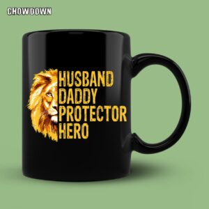 Fathers Day Gifts For Husband Lion Funny Husband Daddy Protector Hero Fathers Day Mug