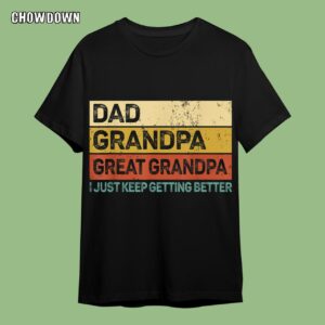 Fathers Day Gifts For Husband Mens Fathers Day Gift from Grandkids Dad Grandpa Great Grandpa T-Shirt