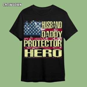 Fathers Day Gifts For Husband Mens Husband Daddy Protector Hero Shirt Father's Day Gift