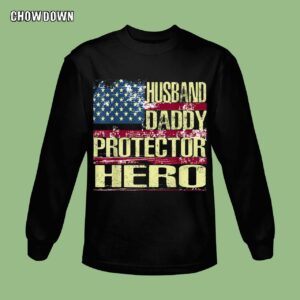 Fathers Day Gifts For Husband Mens Husband Daddy Protector Hero Shirt Father's Day Gift Sweatshirt