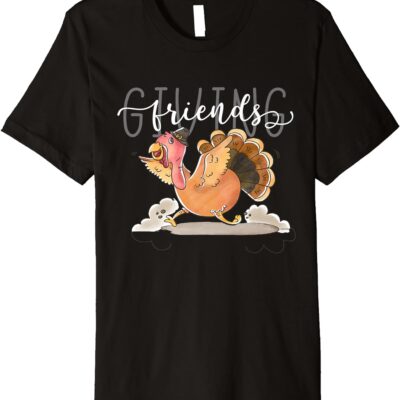 Friends Thanksgiving Shirt Friends Themed Turkey Thanksgiving Happy Friends Giving