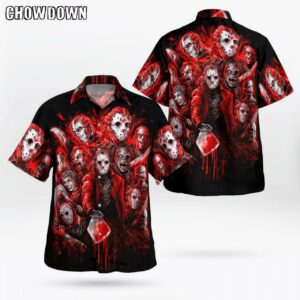 Horror Characters Halloween Hawaiian Shirt