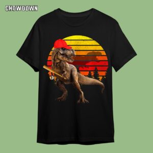 Jurassic Park Jurassic T Rex Baseball Retro Vintage World Funny Dinosaur T-Shirt