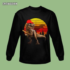 Jurassic Park Jurassic T Rex Baseball Retro Vintage World Funny Dinosaur Sweatshirt