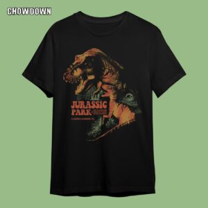 Jurassic Park T-Rex Drawn Movie Poster Summer 93 Shirt