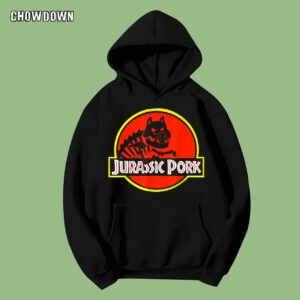 Jurassic Pork Dinosaur Pig Humorous Pork Hoodie