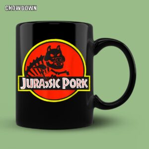 Jurassic Pork Dinosaur Pig Humorous Pork Mug