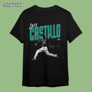 Luis Castillo Shirt Seattle Baseball Chisel Signature