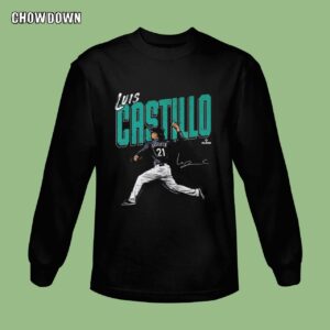 Luis Castillo Sweatshirt Seattle Baseball Chisel Signature