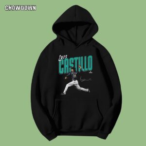 Luis Castillo Hoodie Seattle Baseball Chisel Signature