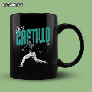 Luis Castillo Mug Seattle Baseball Chisel Signature