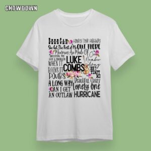 Luke Combs Word Art Sublimation Shirt