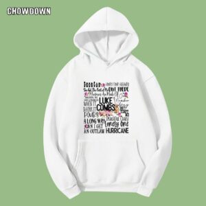 Luke Combs Word Art Sublimation Hoodie