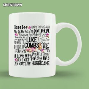 Luke Combs Word Art Sublimation Mug