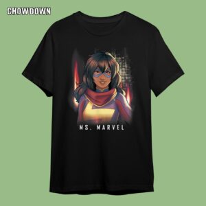 Ms. Marvel Comic Style Portrait T-Shirt
