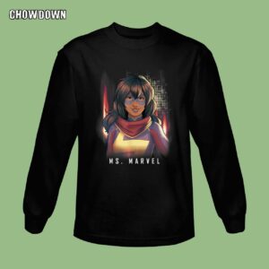 Ms. Marvel Comic Style Portrait Sweatshirt