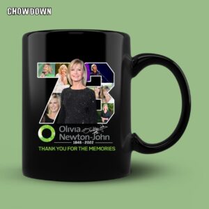 Olivia Newton-John Thank You For The Memories Signature Mug