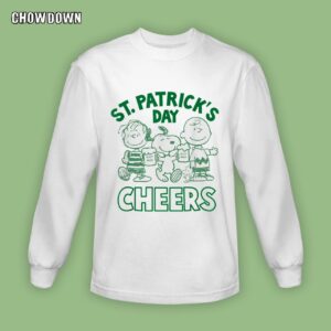 Peanuts Snoopy St. Patrick's Charlie Brown Cheers Sweatshirt