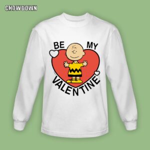 Peanuts Valentine Charlie Brown Heart Sweatshirt