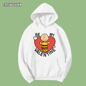 Peanuts Valentine Charlie Brown Heart Hoodie