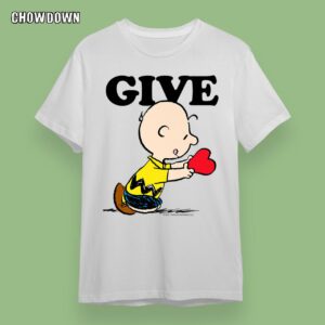 Peanuts Valentines Charlie Brown Give Premium T-Shirt