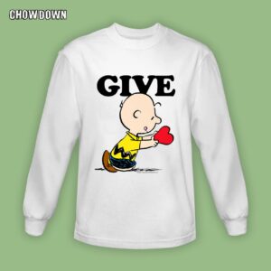 Peanuts Valentines Charlie Brown Give Premium Sweatshirt