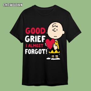 Peanuts Valentines Charlie Brown Good Grief Shirt