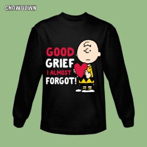 Peanuts Valentines Charlie Brown Good Grief Sweatshirt