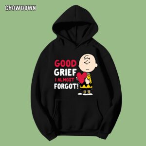 Peanuts Valentines Charlie Brown Good Grief Hoodie