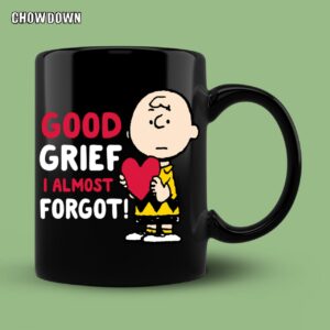 Peanuts Valentines Charlie Brown Good Grief Mug