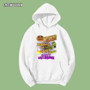 Pumpkins Are Orange Zombies Are Green Happy Halloween Hoodie