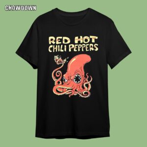 Red Hot Chili Peppers Shirt Fire Squid