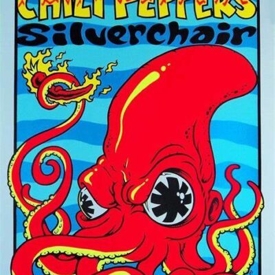 Red Hot Chili Peppers Sock Poster Rock Concert Philadelphia