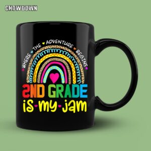 Second 2nd Grade Is My Jam Back To School Rainbow Teachers Students Mug