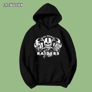 Skull in Las Vegas Raiders Essential Hoodie