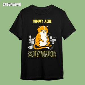 Tummy Ache Survivor Cat T-Shirt